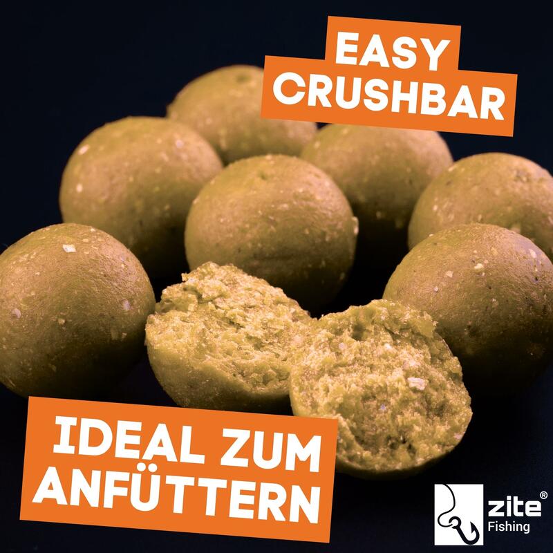 Futterboilies 18mm 3x3 kg Karpfenfutter zum Anfüttern - Monster Crab braun