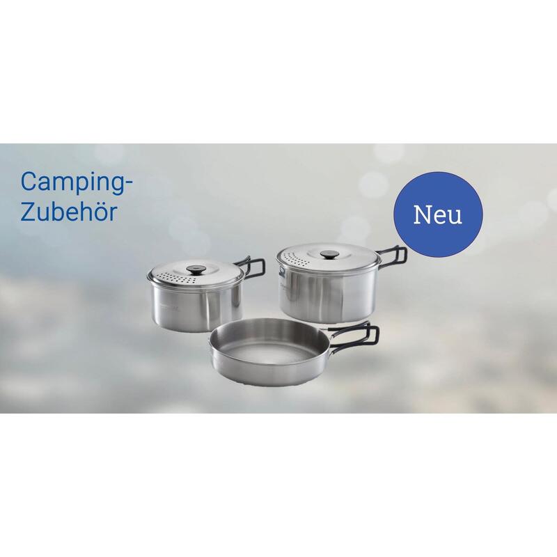 Kit Poêle et Casserole en acier inoxydable "Camping Cook Kit" CampinGaz