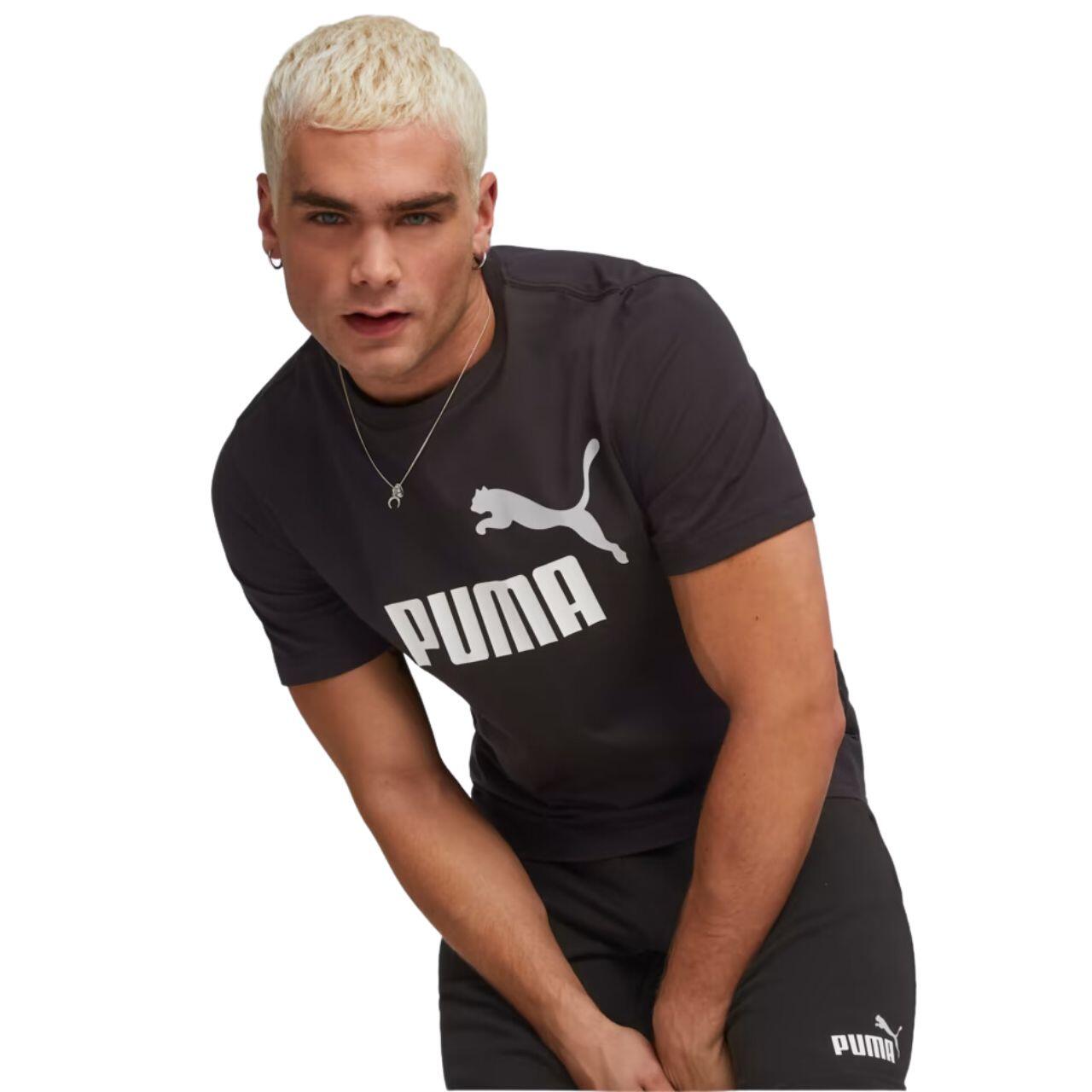 Puma Herren T-Shirt ESS+ 2 Col Logo Tee 586759 4/6