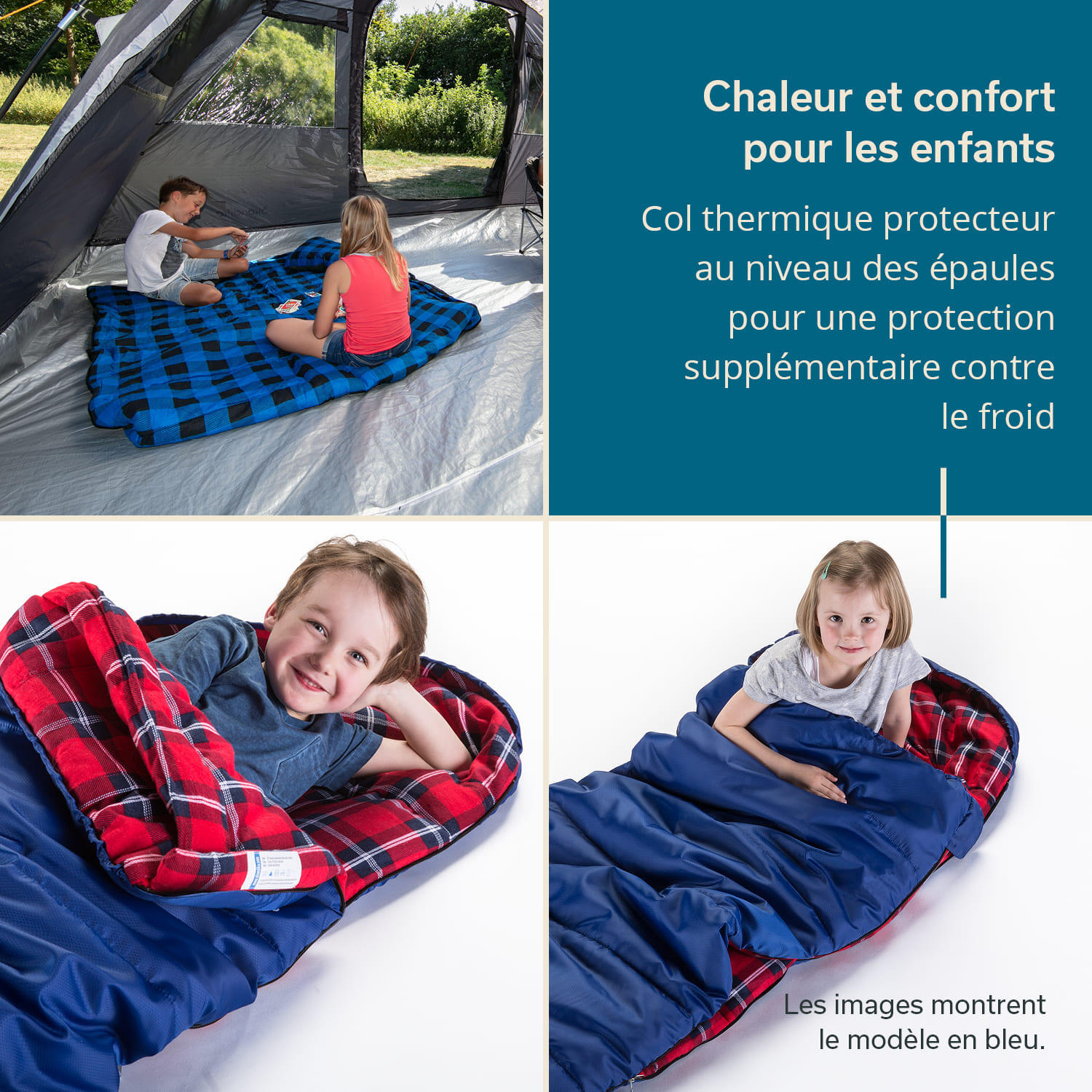 Sac de couchage enfant rectangulaire Dundee Junior 175x70 cm