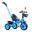 Tricicleta cu pedale pentru copii 2-5 ani, cu maner parental detasabil, Albastru