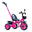 Tricicleta cu pedale pentru copii 2-5 ani, Maner parental, Roz