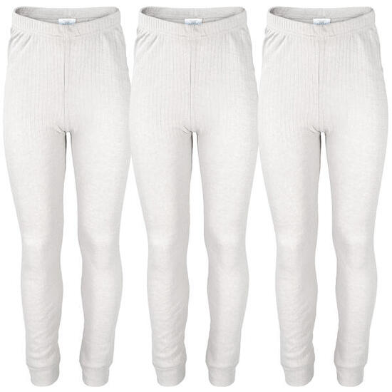 3 pantalons thermiques enfant | Sous-vêtements sportifs | Crème