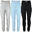 Conjunto de 3 calças térmicas para criança | cinzento/azul claro/preto