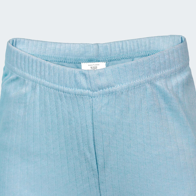 Pantaloni termici copii set de 3 | pantaloni sport fleece | Albastru clar