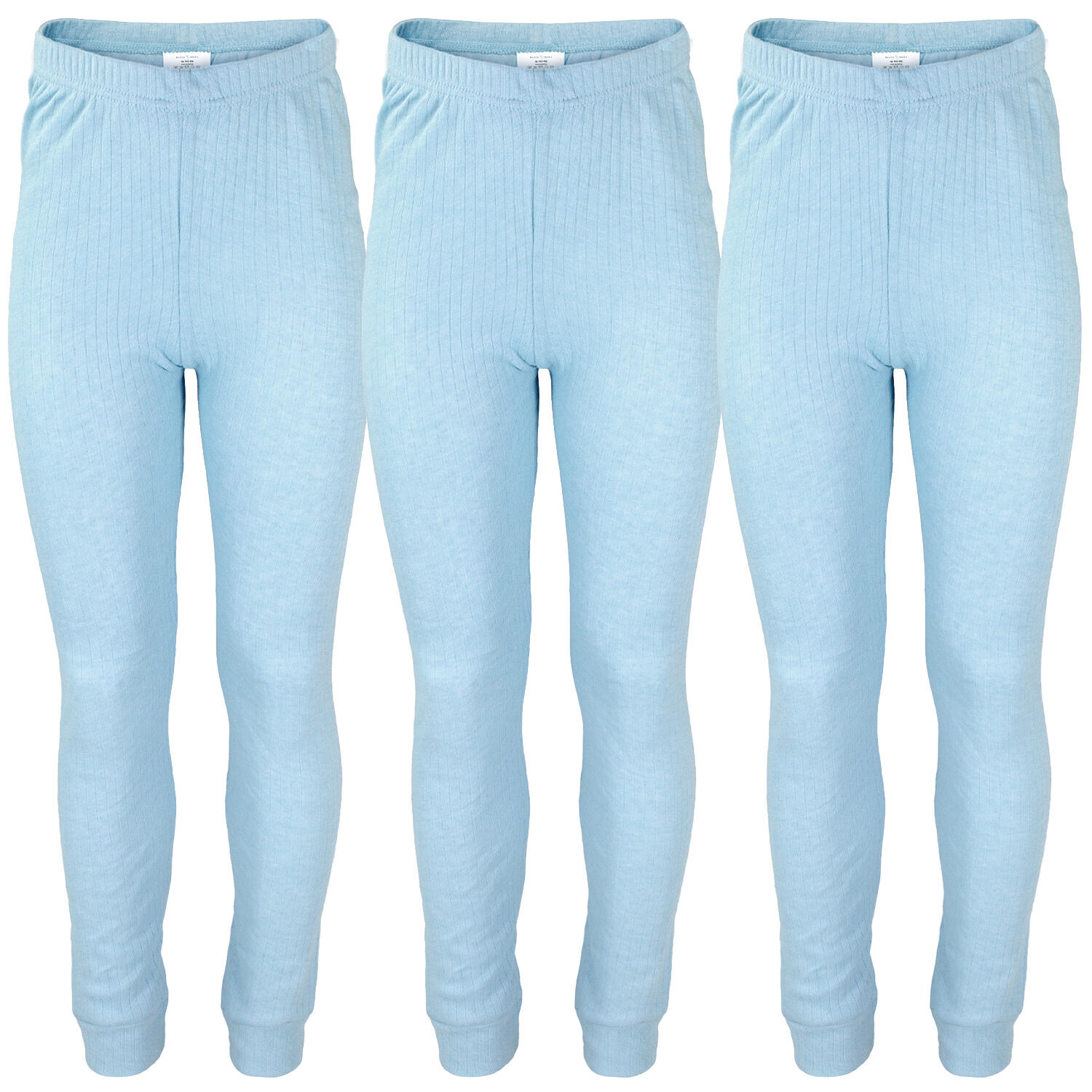 3 children's thermal pants | Sports underwear | Light blue