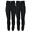 Thermounterhose Kinder 2er Set | Sportunterhose | Innenfleece | Schwarz