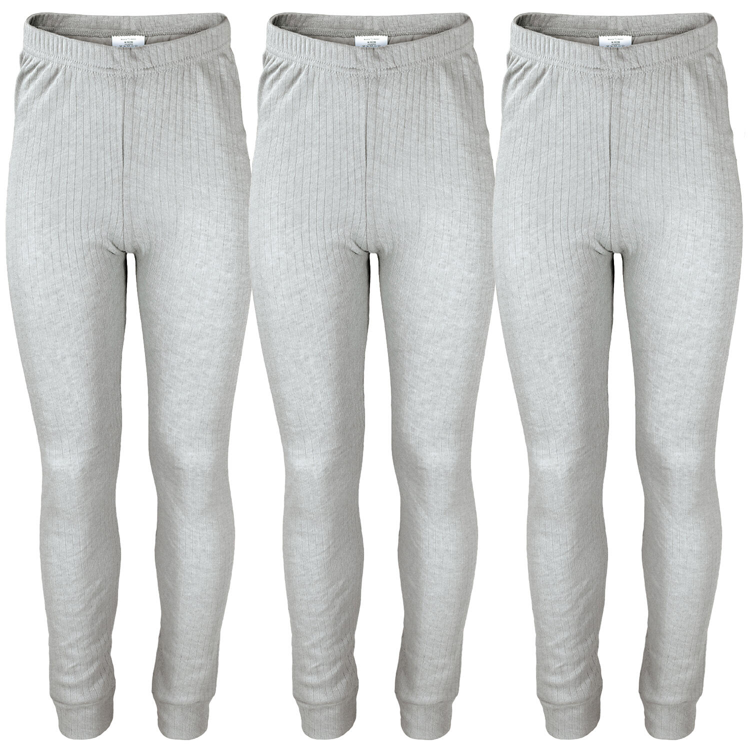 3 pantaloni termici per bambini | Intimo sportivo | Grigio