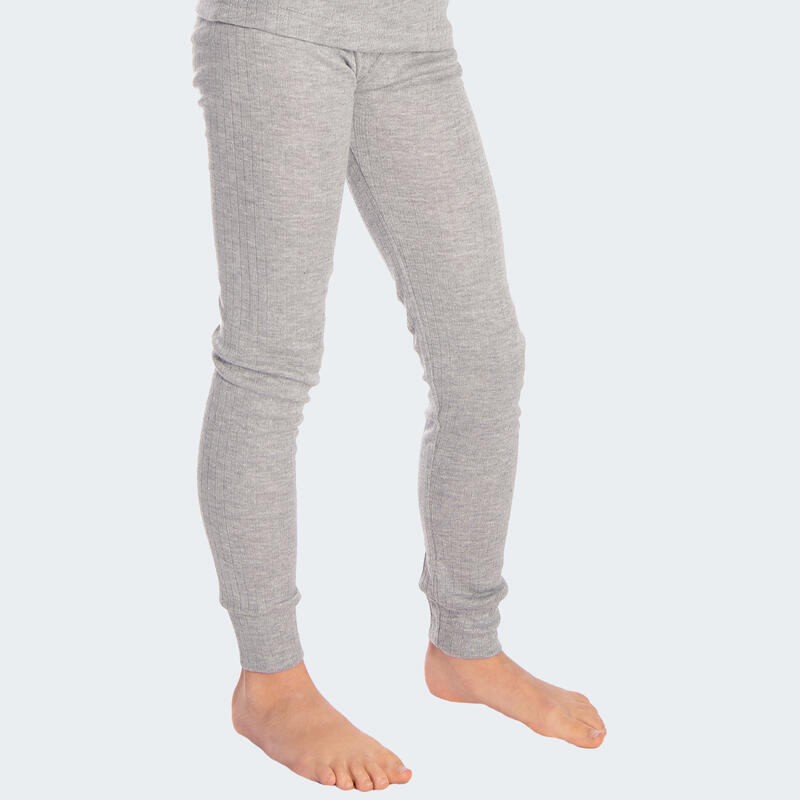 Pantaloni termici copii set de 3 | pantaloni sport fleece | Gri