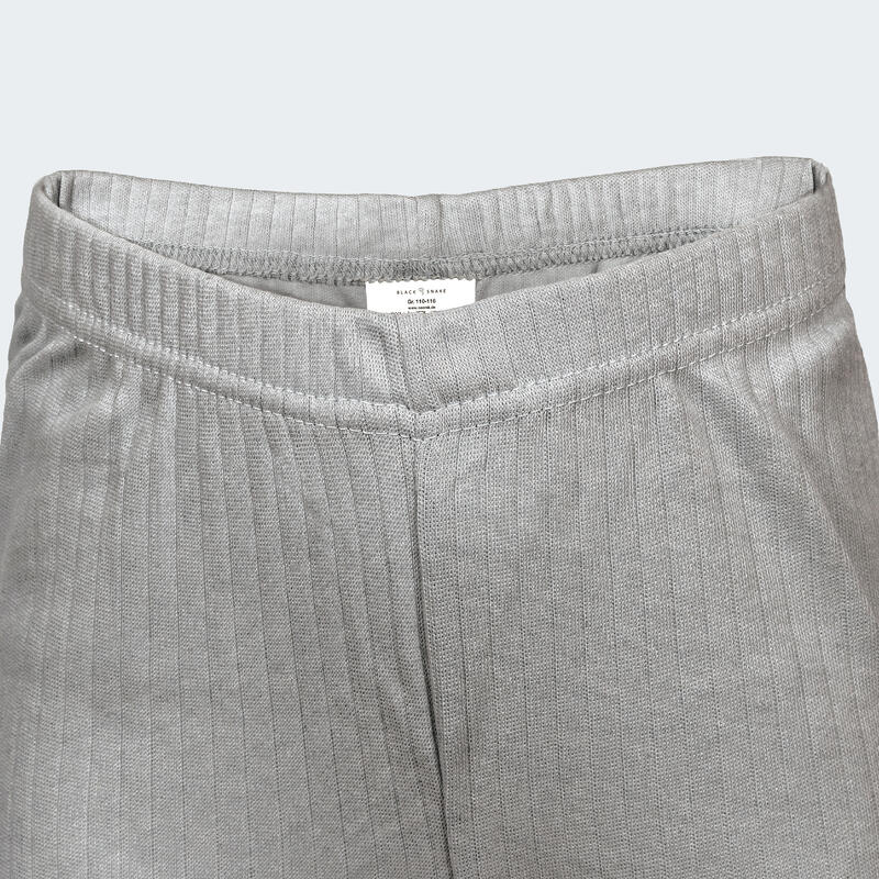 Pantaloni termici copii set de 3 | pantaloni sport fleece | Gri