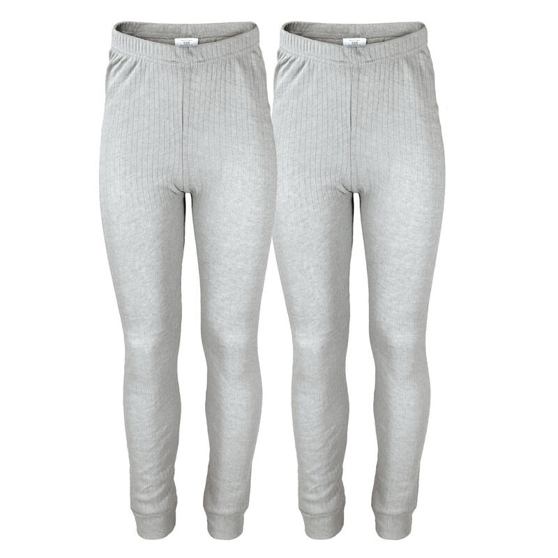 2 pantalons thermiques enfant | Sous-vêtements sportifs | Gris