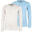 Thermounterhemd Kinder 2er Set | Sportunterhemd | Innenfleece | Creme/Hellblau