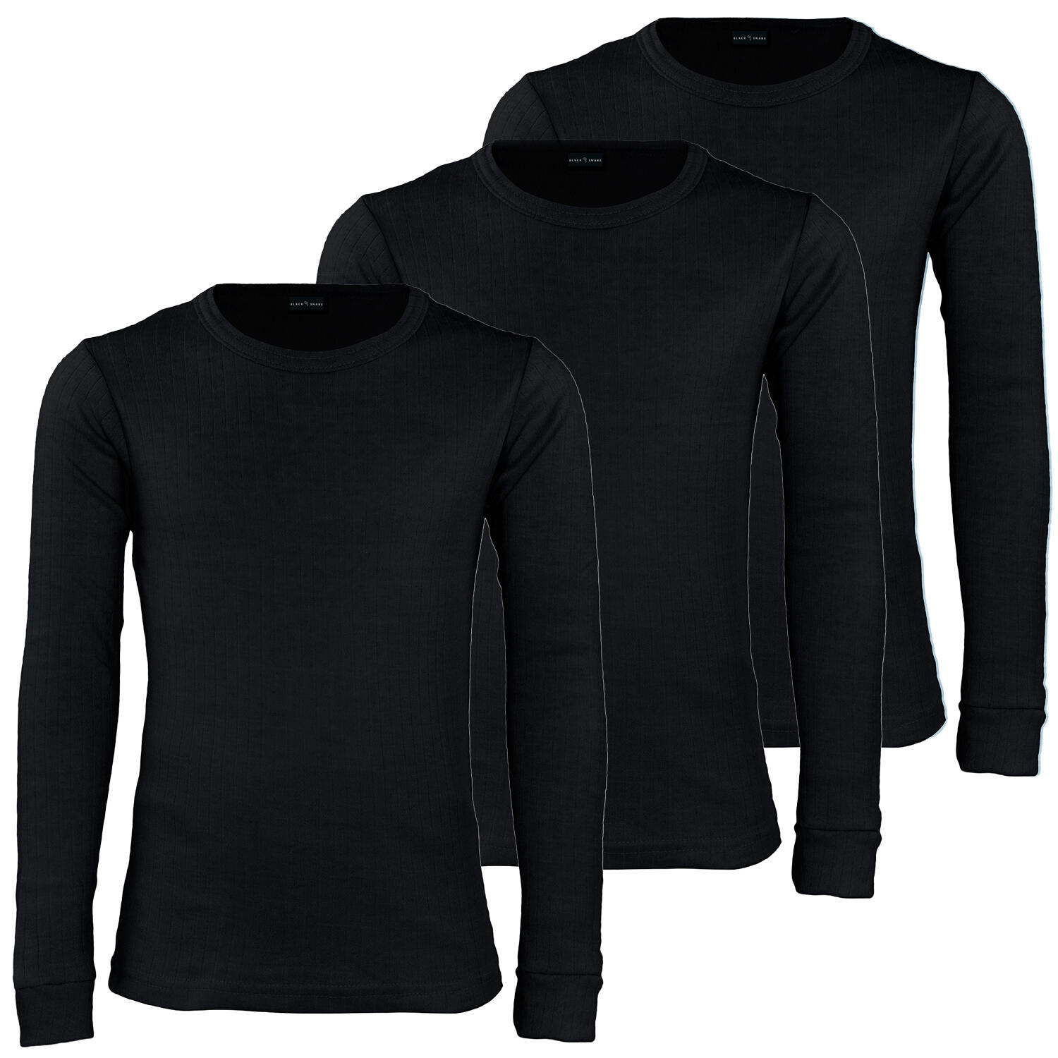 3 t-shirts thermiques enfant | Sous-vêtements sportifs | Noir 1/7