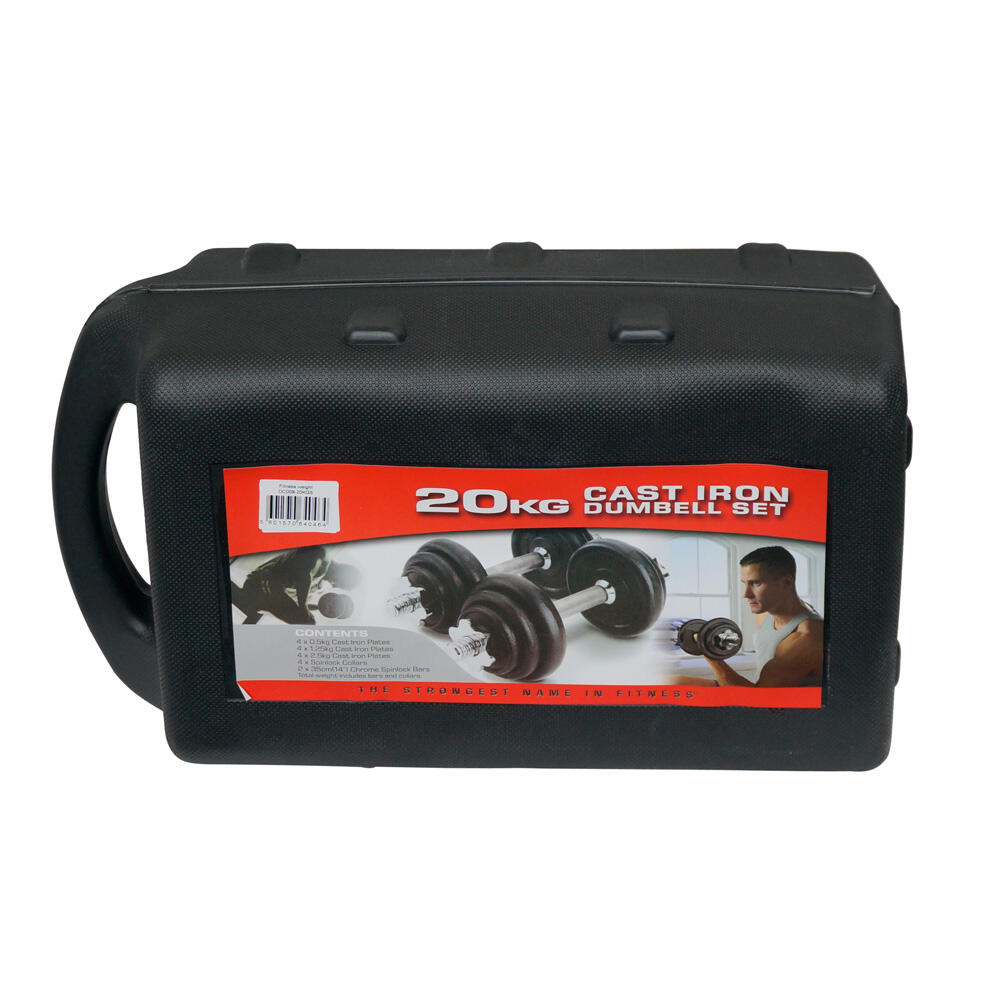 Verstelbare dumbbell set in koffer - 20 kg (2x 10 kg) 7/7