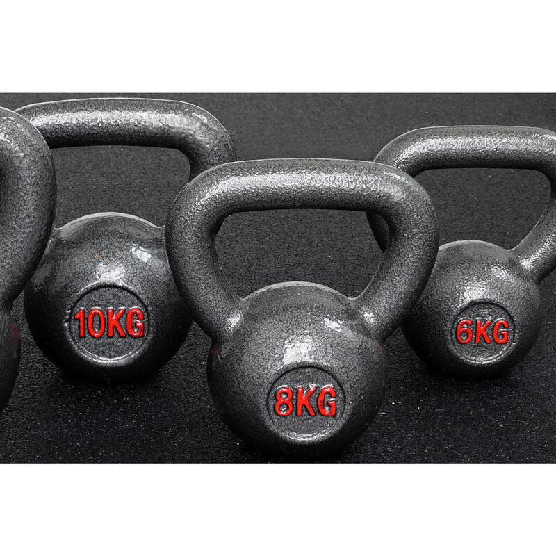 Kettlebell en fonte - 6 kg pour le fitness et la musculation