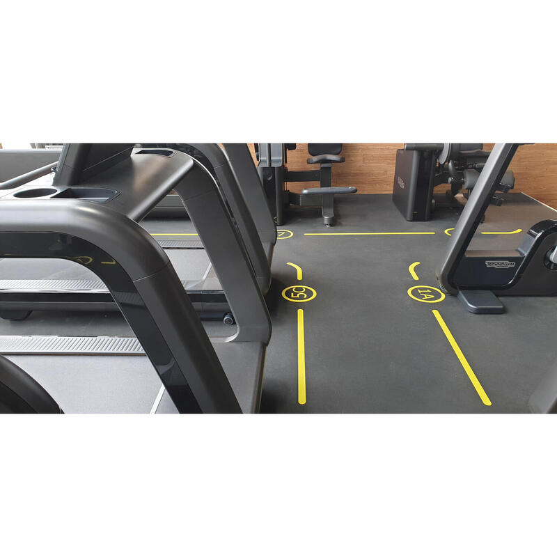 Pardoseală sportivă 12 mm neagră - 1,25 m lățime - pe metru liniar