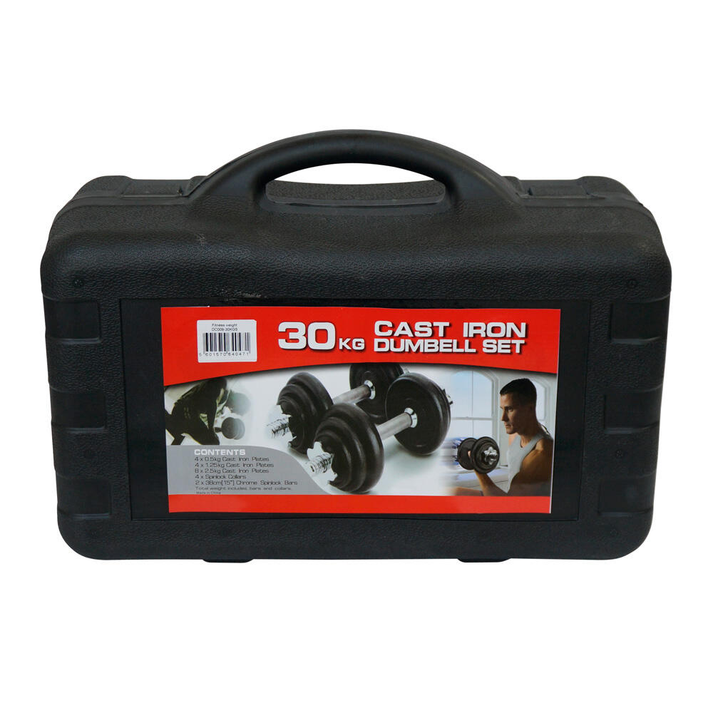 Verstelbare dumbbell set in koffer - 30 kg (2x 15 kg) 7/7