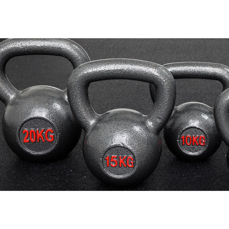 Kettlebell din fontă - 15 kg pentru fitness și antrenament de forță