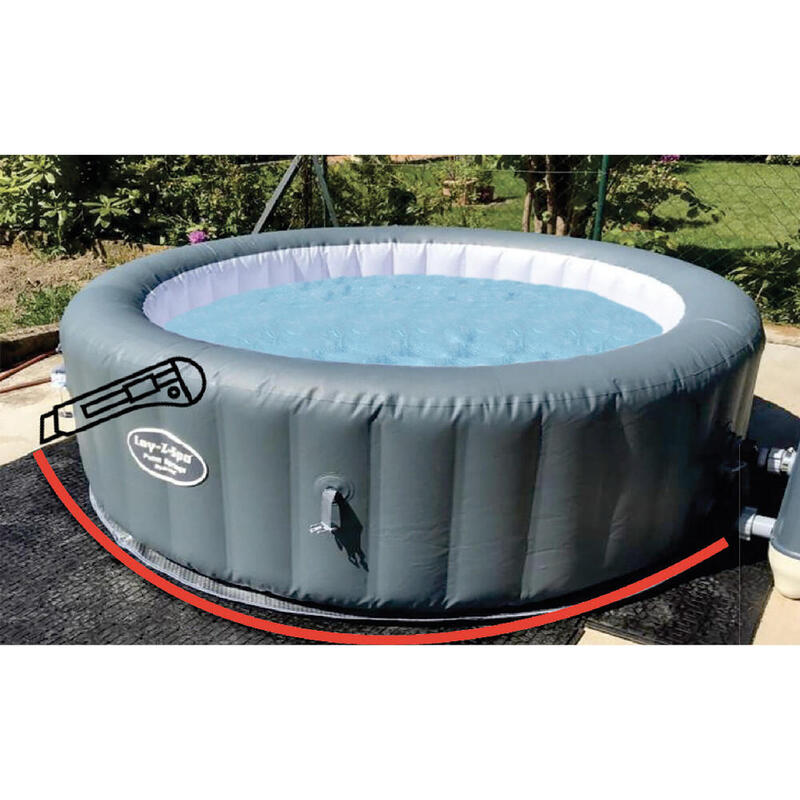protetor de chão piscina - 79x119 cm - 0,94 m2