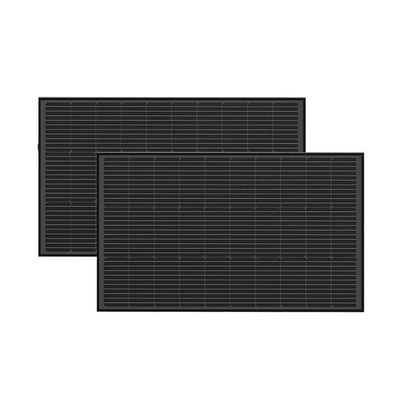 Pack 2 Painéis Solares 100W Rígidos c/ adaptadores Montagem 3/3