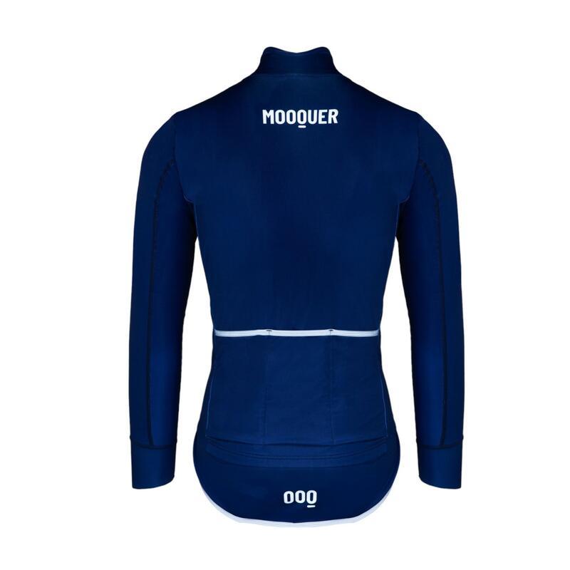 Giacca Ciclismo Termica Invernale Antivento Ice Corsa Unisex Mooquer Blu