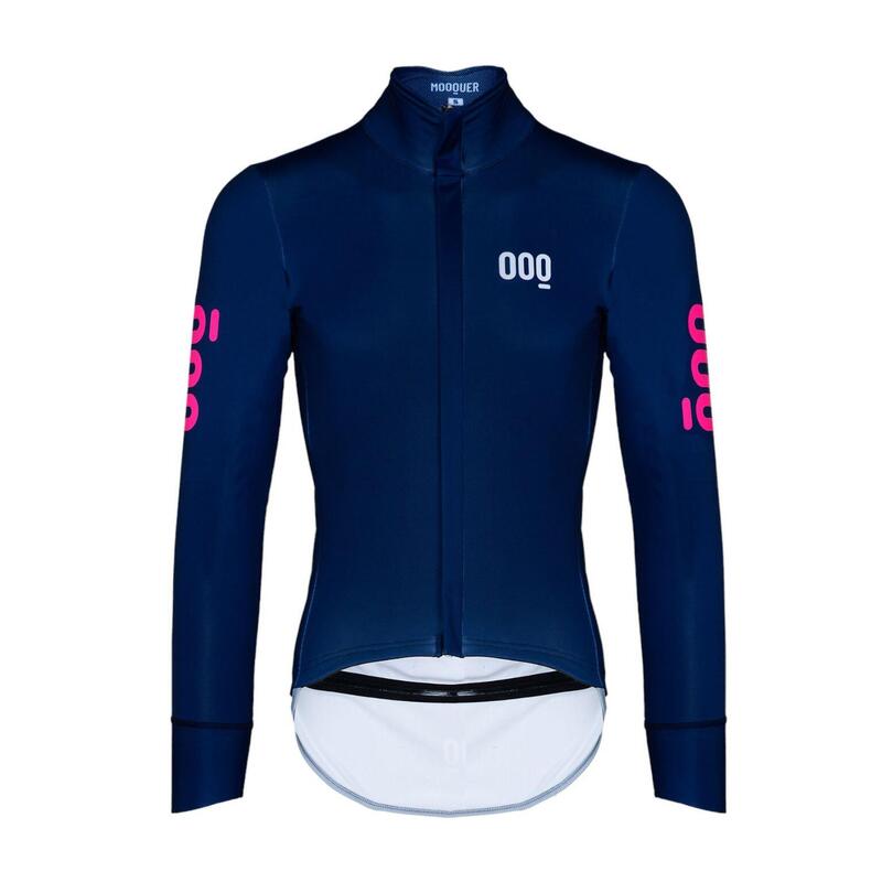 Giacca Ciclismo Termica Invernale Antivento Ice Corsa Unisex Mooquer Blu