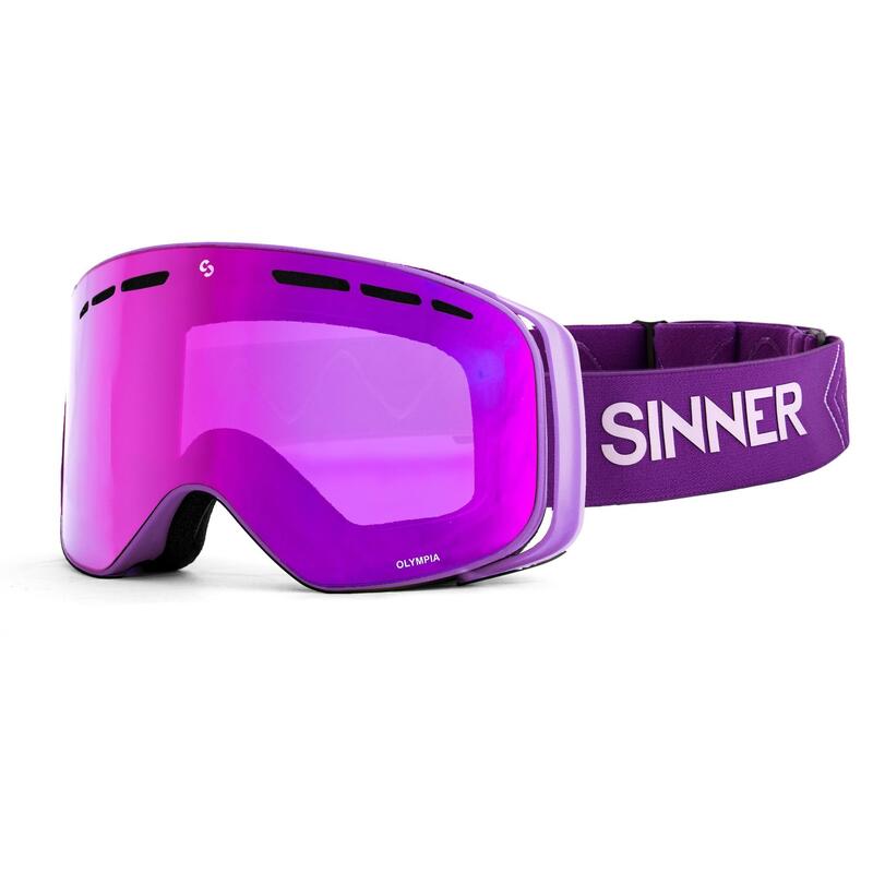 Sí/Snowboard szemüveg, SINNER Olympia, Lila