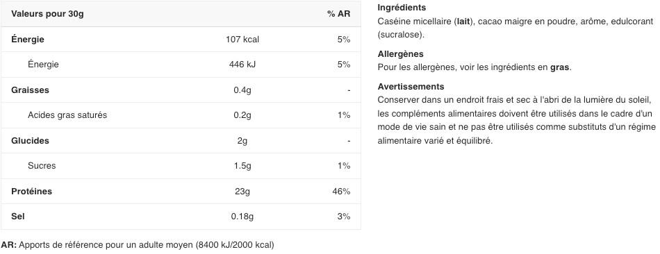 Micellar Casein 1kg MyProtein 2/4