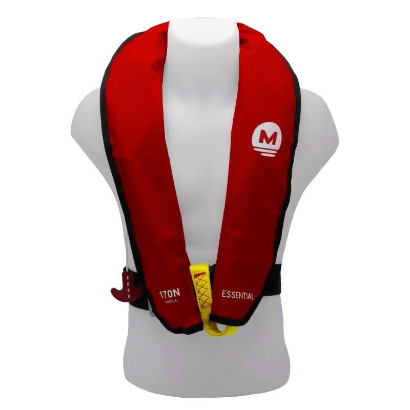 ORANGEMARINE Automatisch opblaasbaar reddingsvest 170N ESSENTIAL Rood - ORANJEMARINE