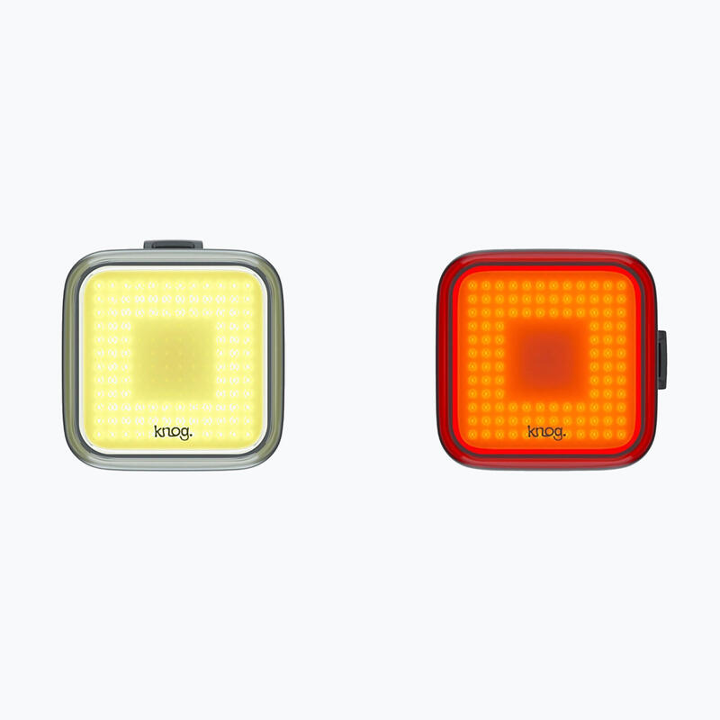 Zestaw Lamp rowerowych przód+tył Knog Blinder Square Twinpack