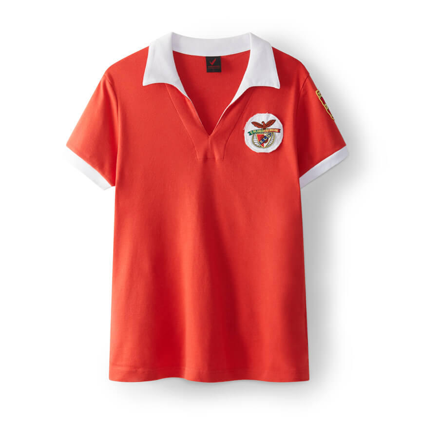 SL BENFICA Camisola Retro Campeão Europeu 1960 1961 para Mulher