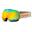Sí/Snowboard szemüveg, SINNER Emerald, narancssárga