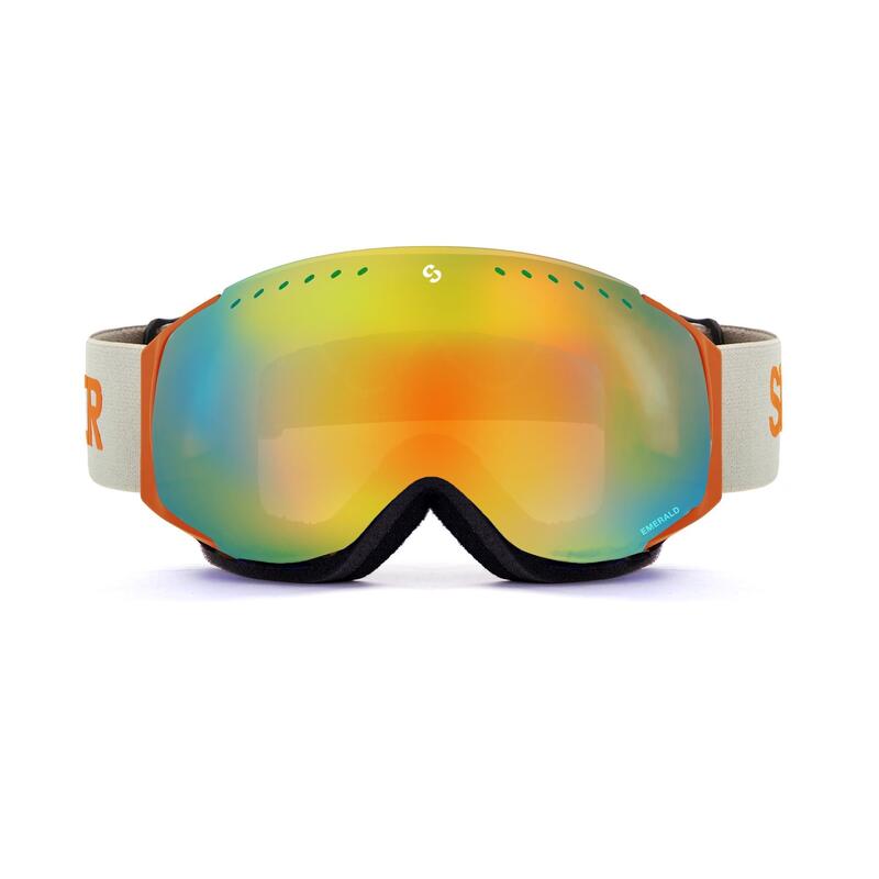 Sí/Snowboard szemüveg, SINNER Emerald, narancssárga