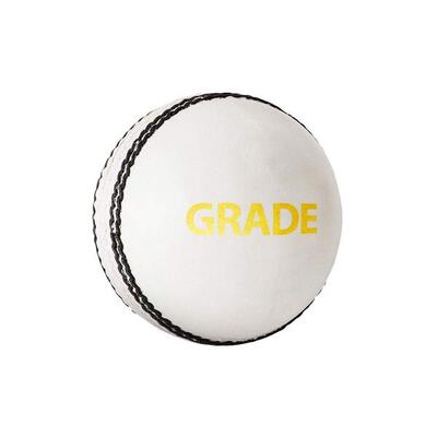 DSC Grade Leder Cricket Ball (Weiß. Club)| Wasserdichtes Leder Ball