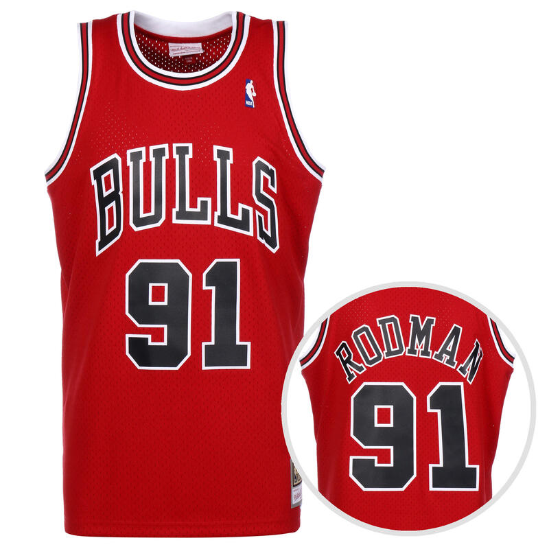 Maillot de basketball NBA Chicago Bulls Dennis Rodman Hommes MITCHELL & NESS