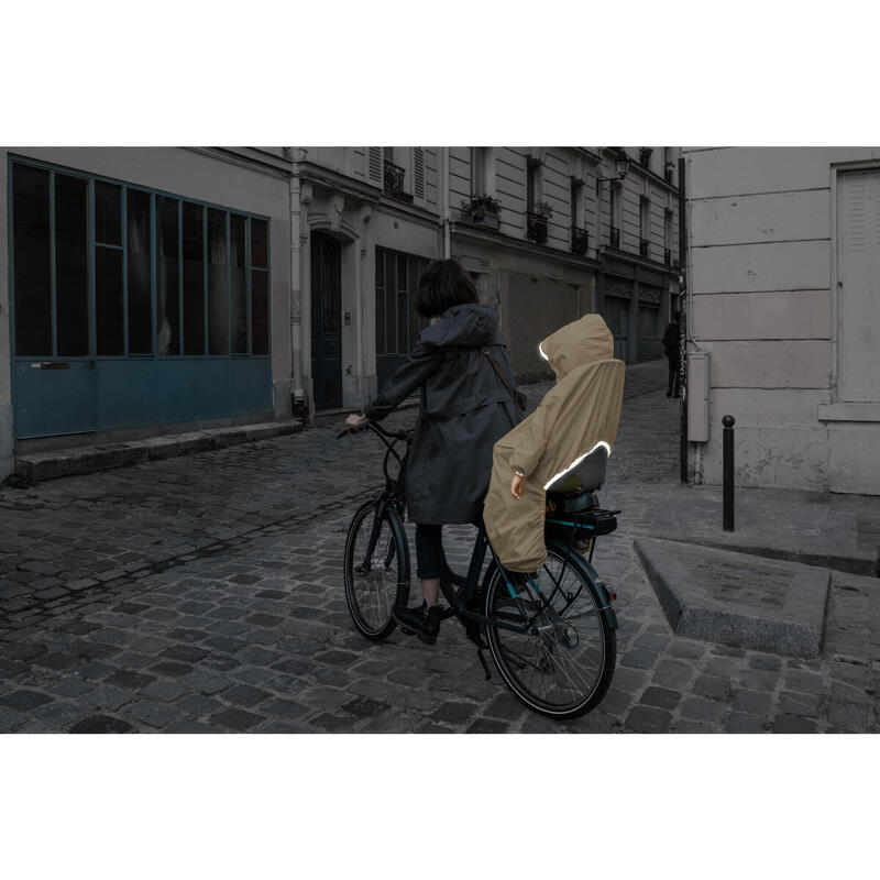 Poncho imperméable enfant pour siège vélo, unisexe, Oeko-tex