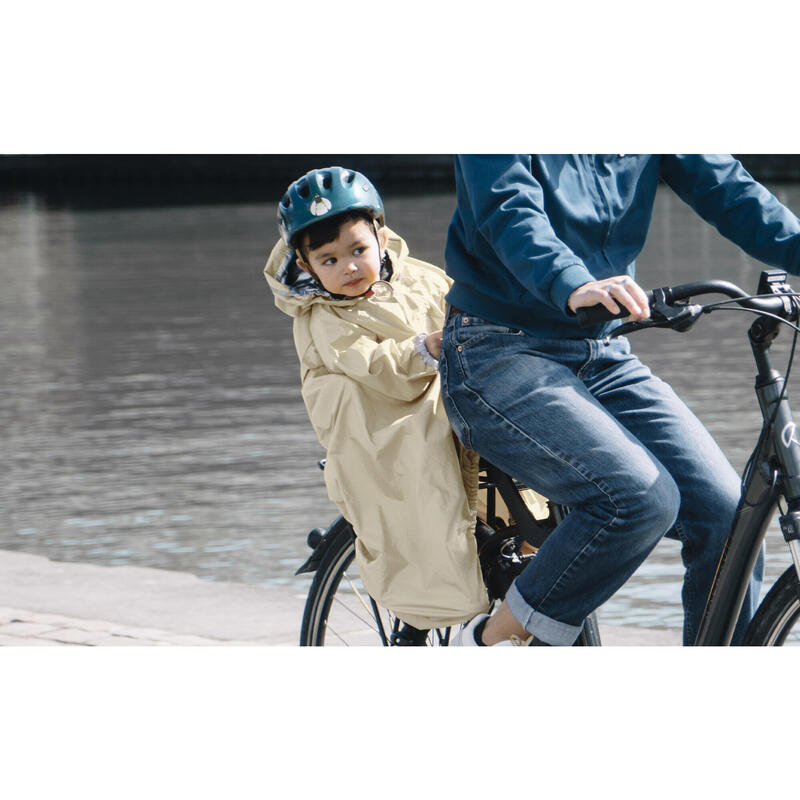 Poncho imperméable enfant pour siège vélo, unisexe, Oeko-tex