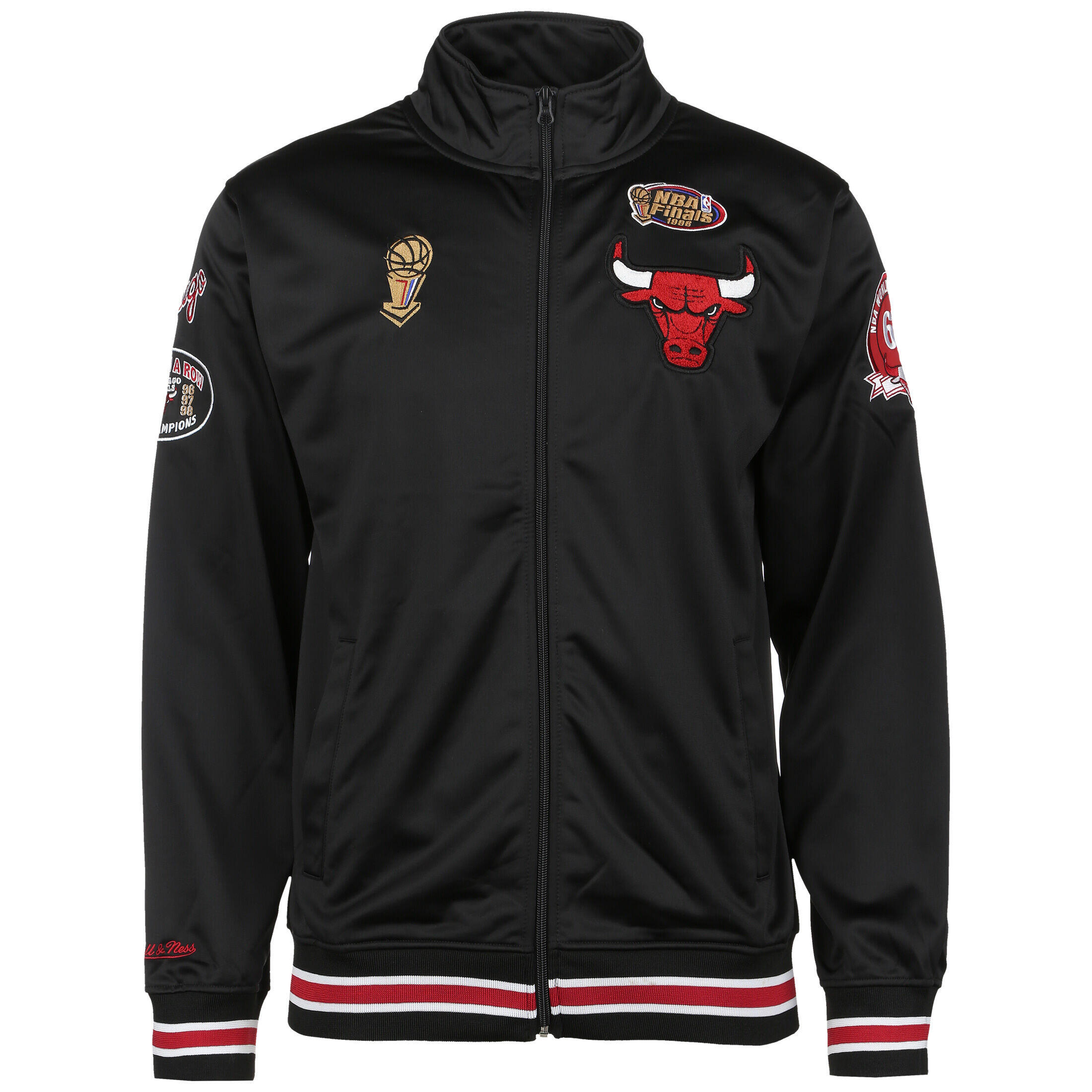 Veste d'entraînement NBA Chicago Bulls Track Hommes MITCHELL & NESS 1/4