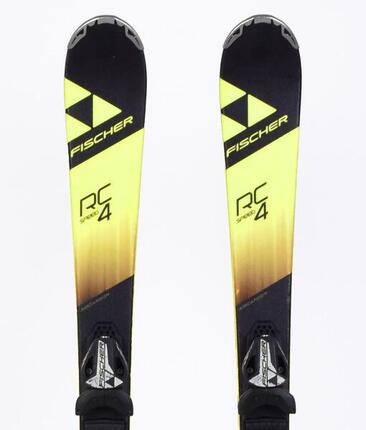 RECONDITIONNE - Ski Occasion Fischer RC4 Speed JR (Noir) - BON