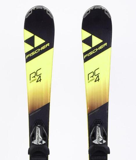 RECONDITIONNE - Ski Occasion Fischer RC4 Speed JR (Noir) - BON