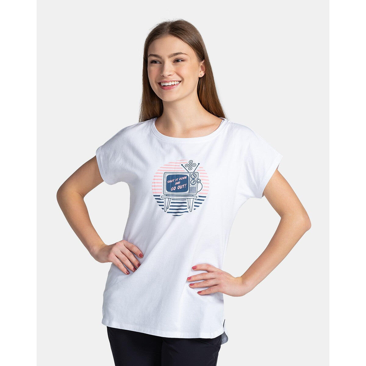 Tricou din bumbac pentru femei Kilpi NELLIM-W