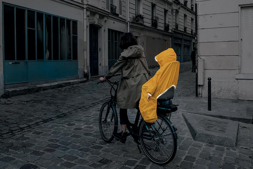 Imperméable pour siège vélo enfant Rainette 1/5 ans 2/6