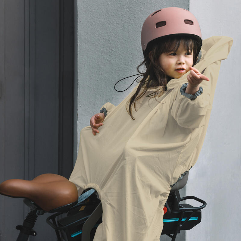 Poncho imperméable enfant pour siège vélo, unisexe, Oeko-tex