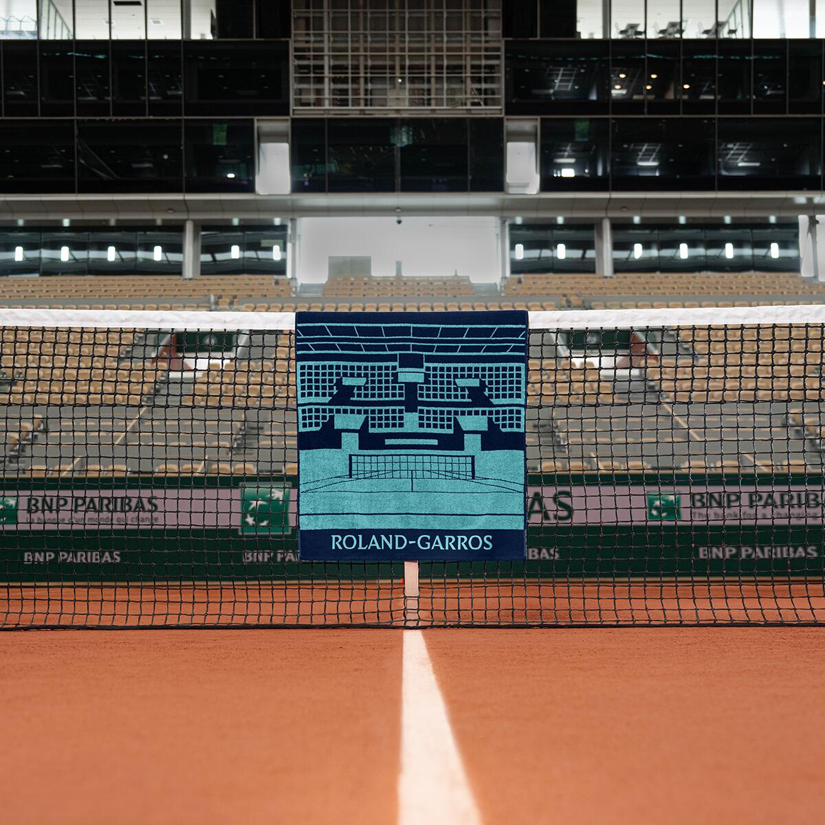 Carre Blanc - Serviette Session De Soirée Roland-garros 2023 - Marine - Serviette - Bleu - Taille Unique - Decathlon