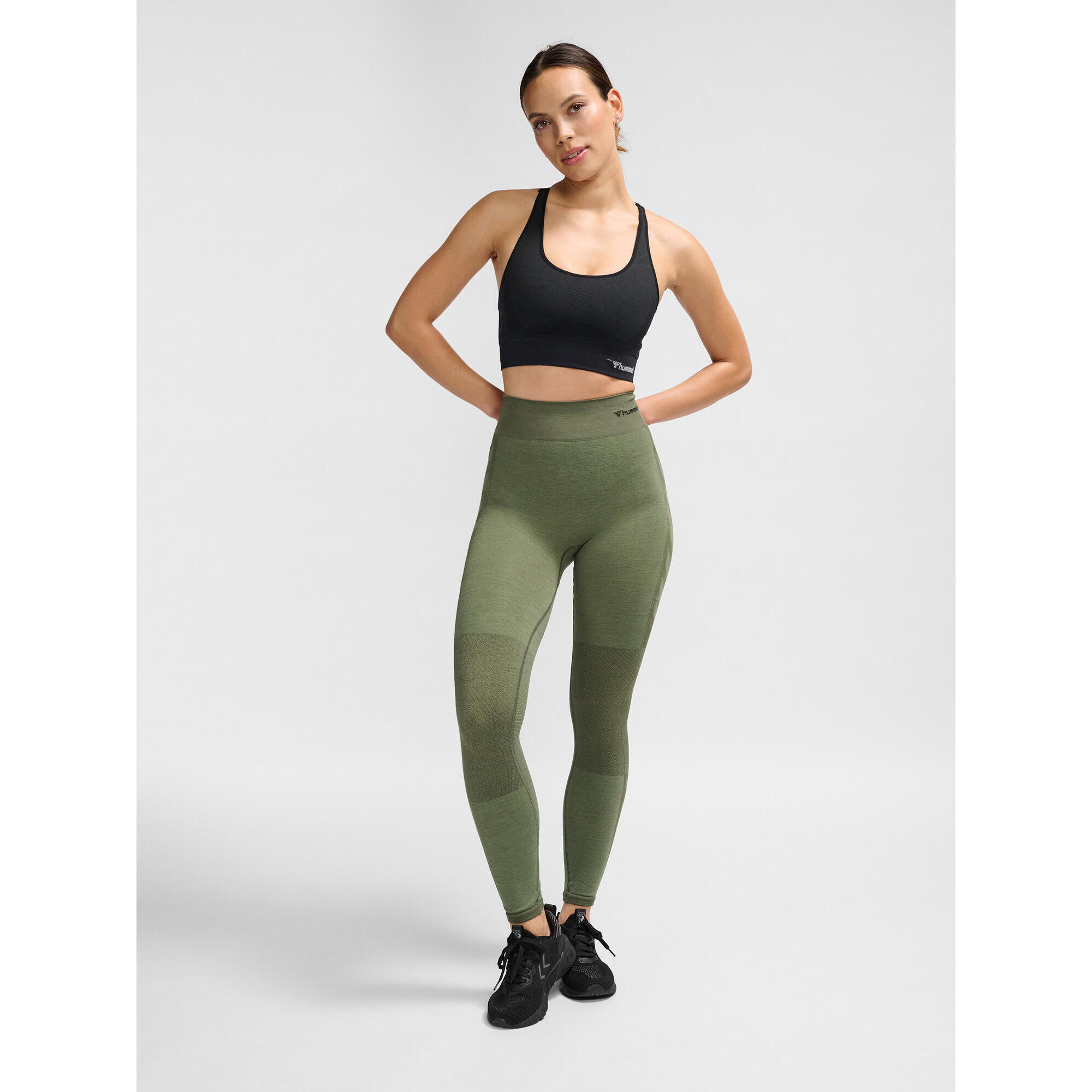 Top Hmlclea Yoga Femme Extensible Respirant Séchage Rapide Sans Couture Hummel