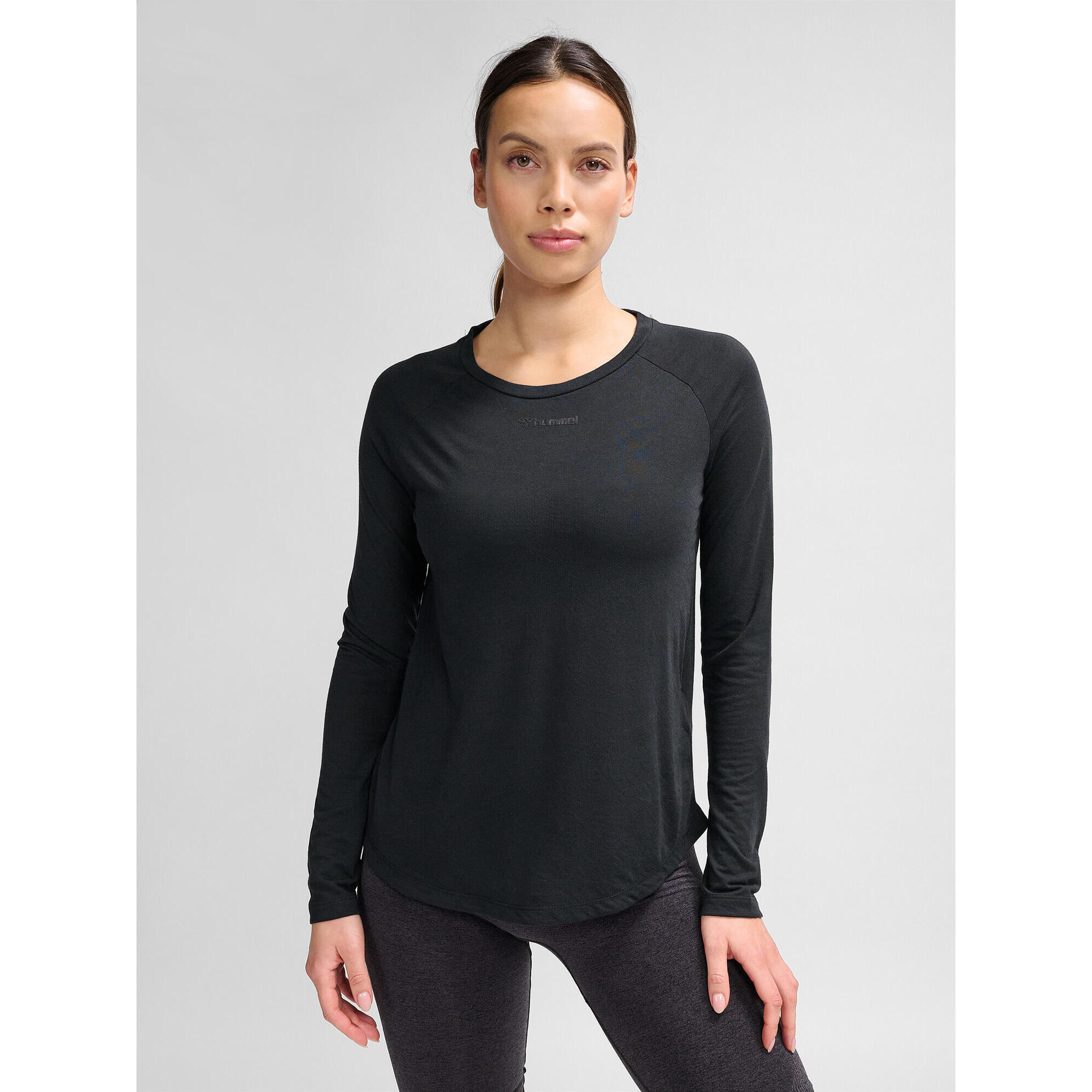 Hummel - Enfiler T-shirt Hmlmt Vanja Femme Hummel - T-shirt Manches Longues - Noir - 42 M/l - Decathlon