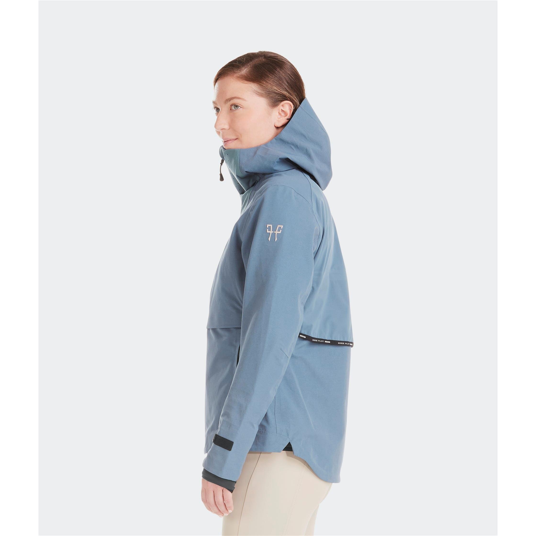 Veste imperméable à capuche femme Horse Pilot Element 3/7