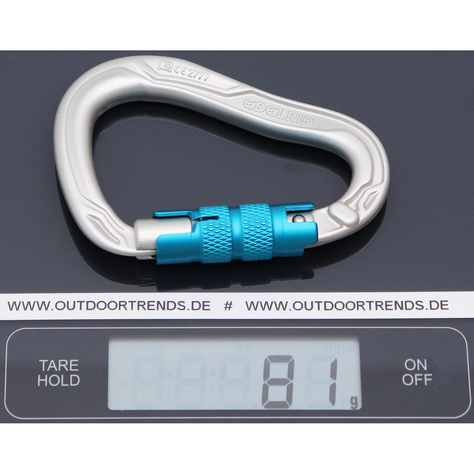 Mousqueton EDELRID HMS Bullet Triple II argent 5/5