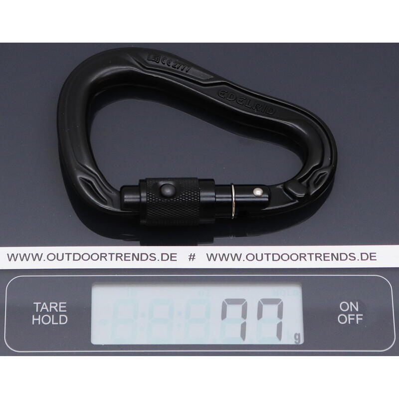 Karabinek wspinaczkowy Edelrid HMS Bullet PermaLock - silver