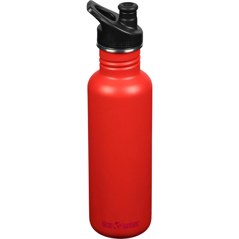 Botella Classic Klean Kanteen con Tapa Sport 27oz -798ml negro